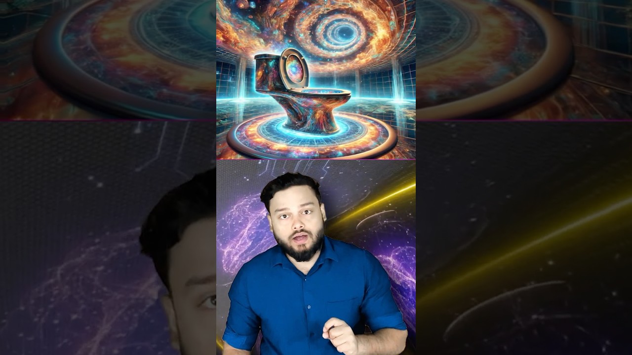 Exploring a HYPER-Dimensional Out-of-This-World Toilet Model 🚽 | AI Experiment #shorts