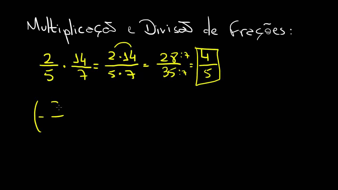 Multiplicação e Divisão de Frações | Matemática Rio