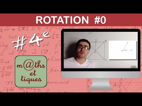 Reconnaître l'image d'une figure par une rotation - Troisième