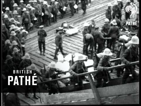 Royal Marines Embark For China (1927)