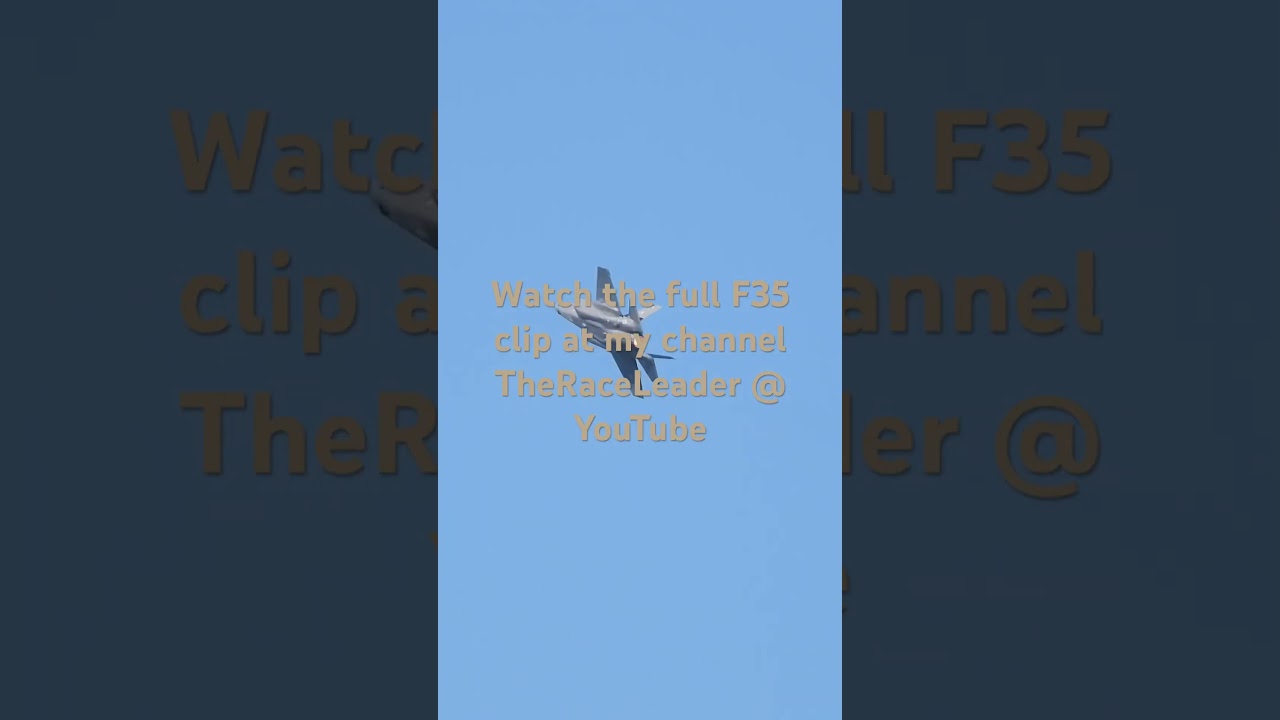 Spectacular USAF F-35 Demo at Belgian Air Force Days 2023 ✈️