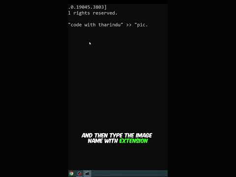 Hide text inside the image | Steganography #cmdtoturials #cmd