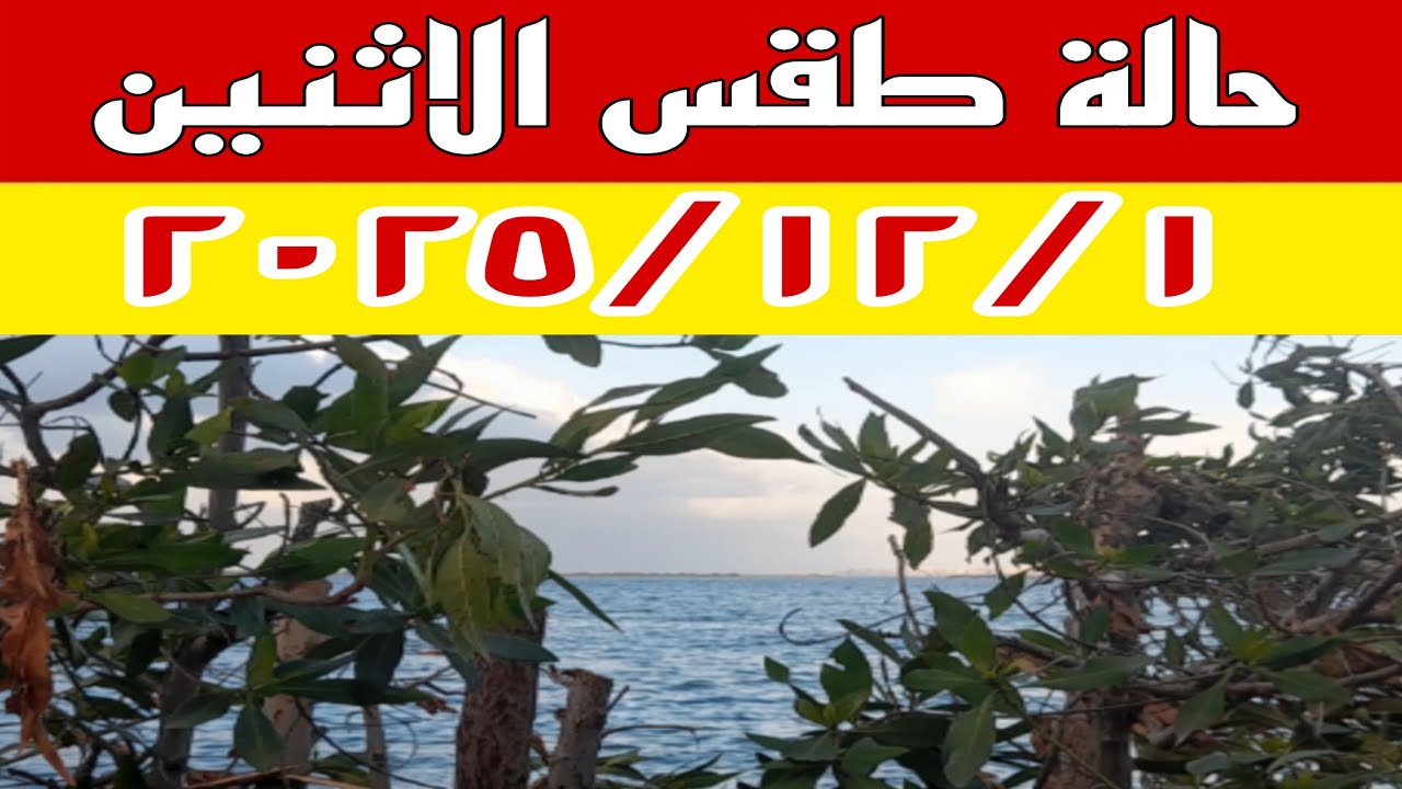 تحذير من الأرصاد الجوية ليوم الاثنين 🌧️