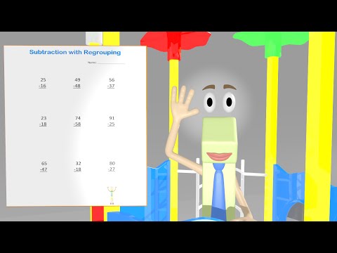 Subtraction with Regrouping Worksheet Video - 2nd Grade Math Video