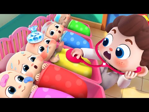 Ten Little Babies Boo Boo Song | Take Care of Babies | Nursery Rhyme & Kids Song | BabyBus