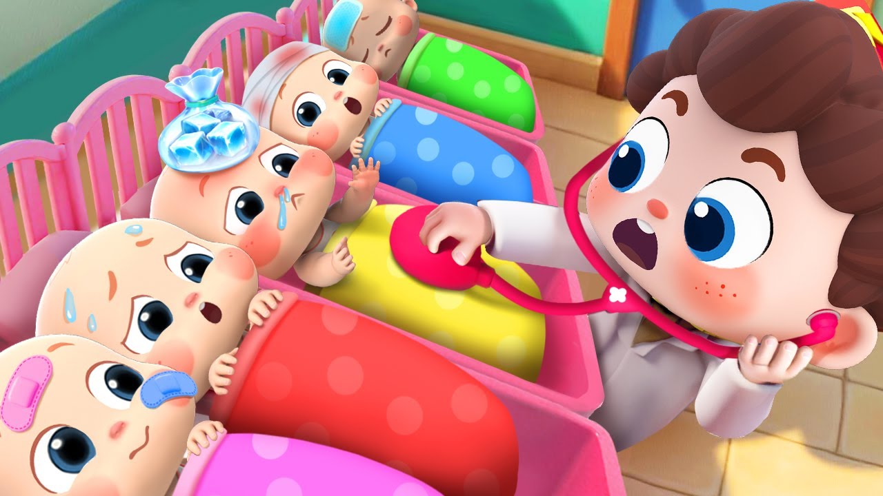 Ten Little Babies Boo Boo Song 👶 | Nursery Rhyme & Care