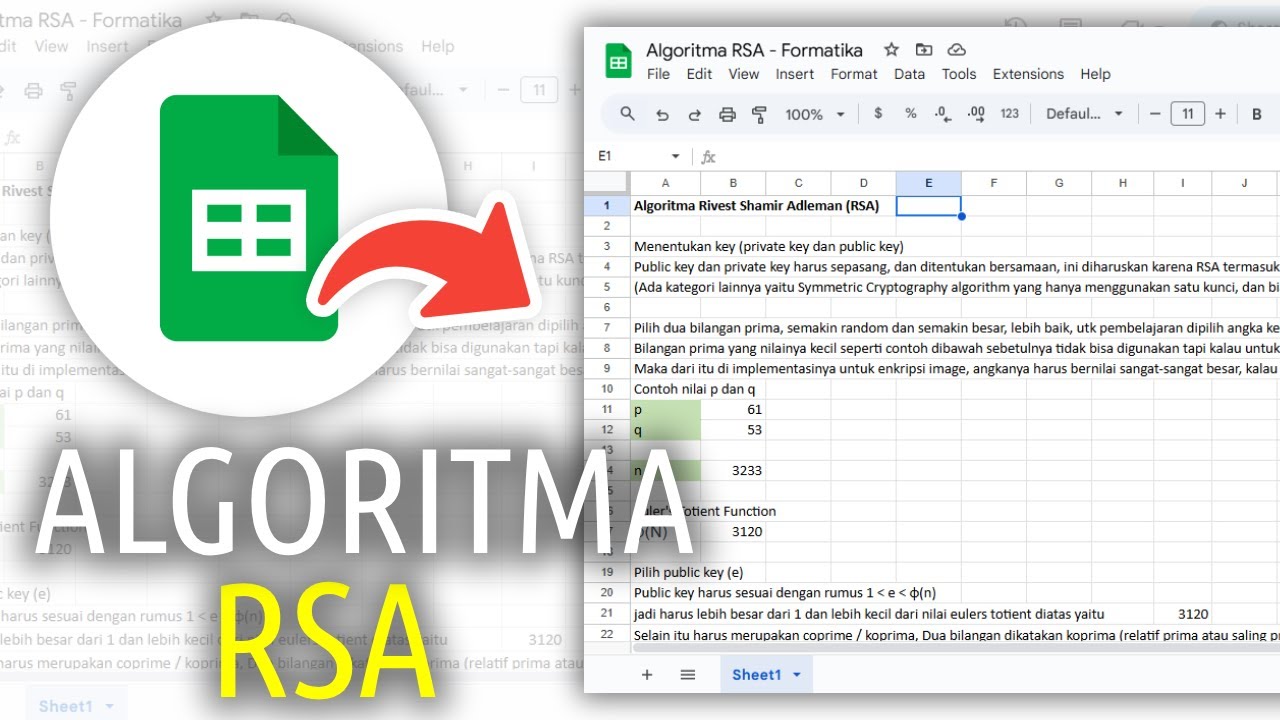 Panduan Lengkap Perhitungan RSA: Enkripsi Teks & Gambar π