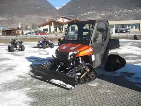 Polaris Ranger 800 con Lama Neve e Cingoli ❄️