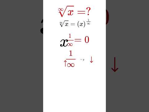 What is ∞√x = ? | Harvard Interview Question |  #mathcontest #maths