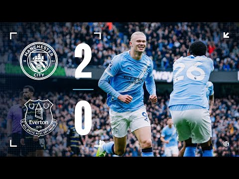 HIGHLIGHTS! City 2-0 Everton | Haaland's brace fires City into top spot!