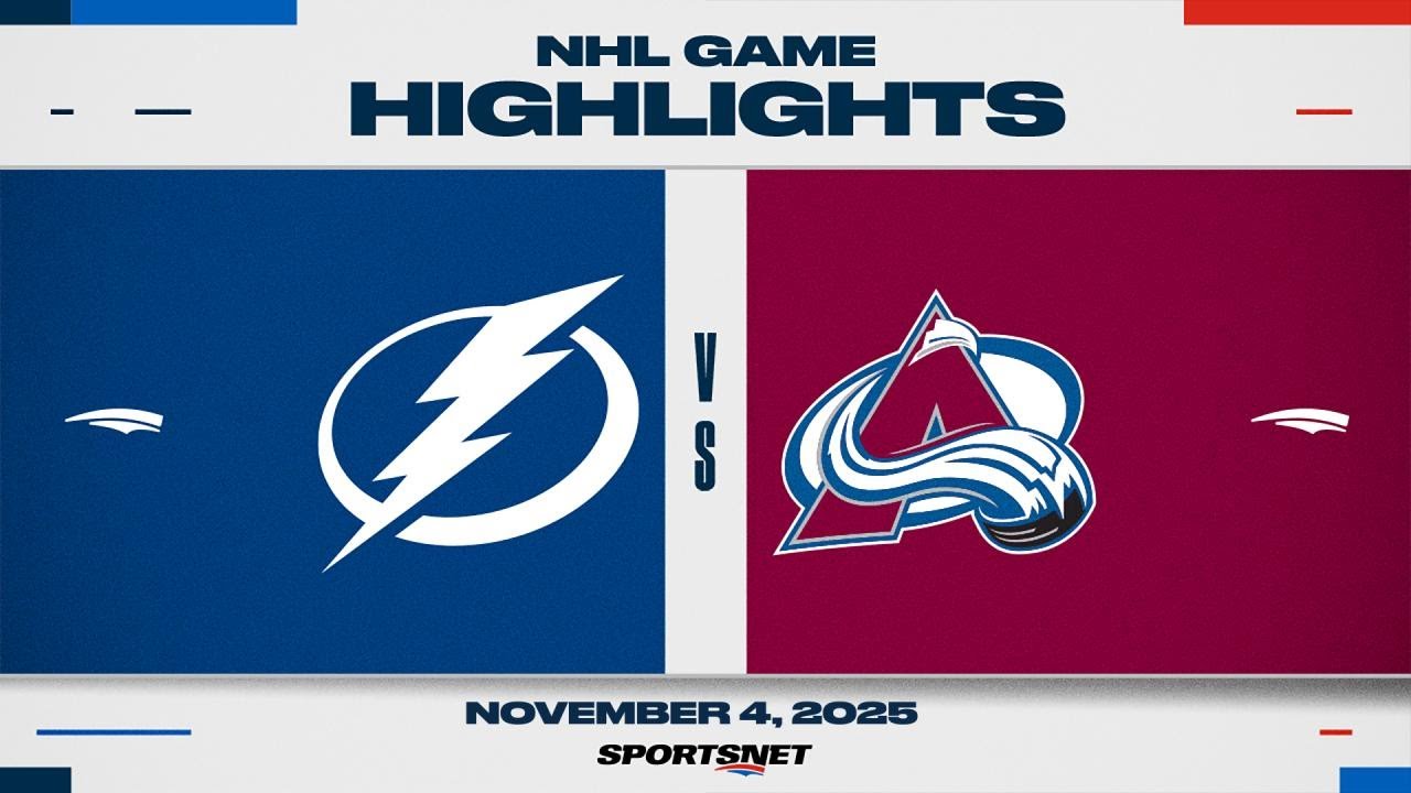 NHL Highlights: Avalanche Edges Lightning 3-2 π
