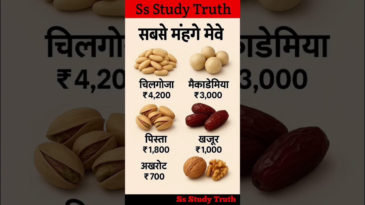 The most expensive nuts 👈  सबसे महंगी मेवे #gk #short #dryfruits