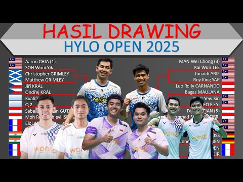 Hasil Drawing Hylo Open 2025 │ Semoga Wakil Indonesia Ada Yang Juara