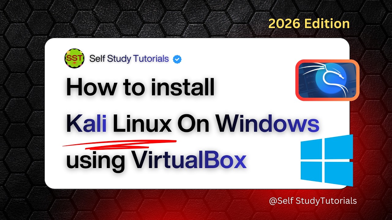 How to Install Kali Linux on Windows using VirtualBox