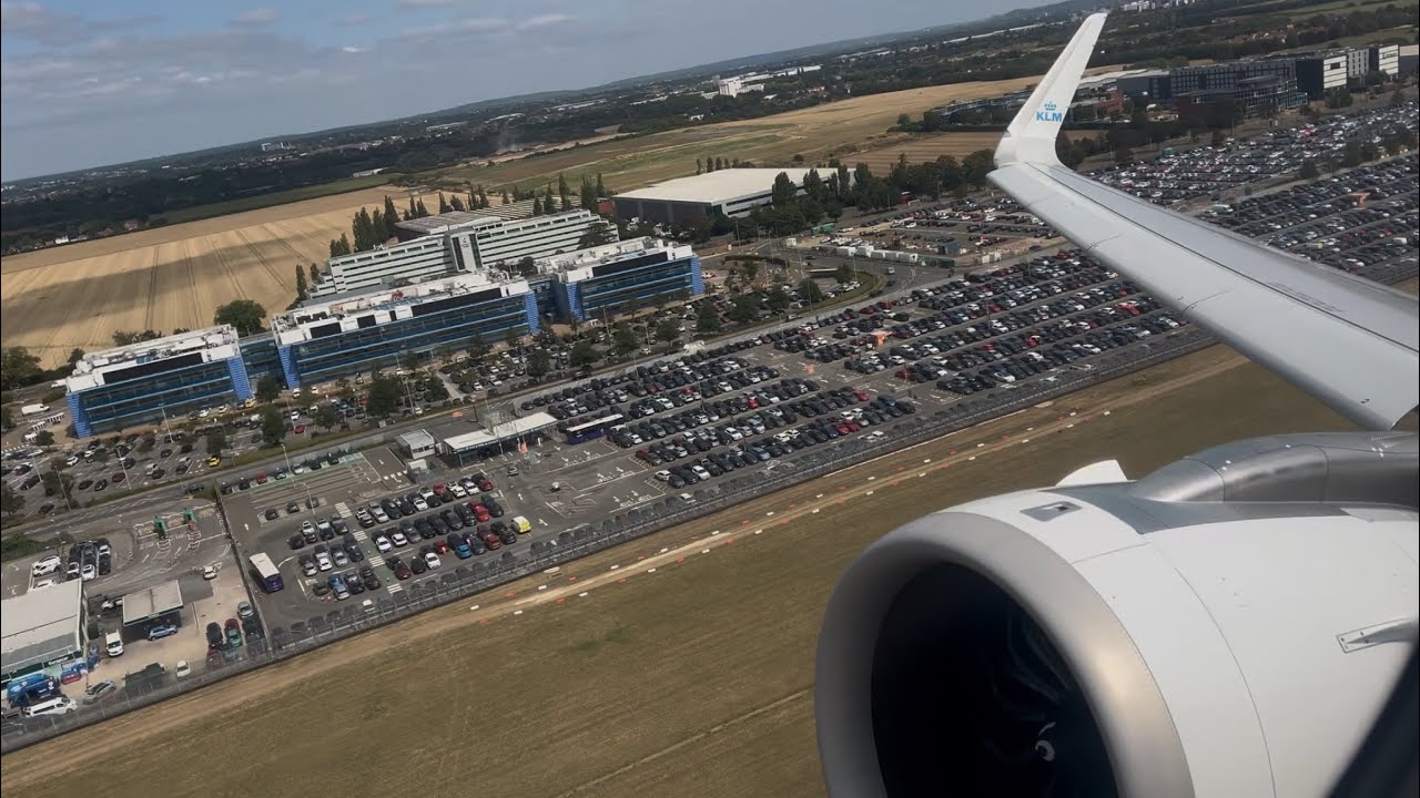 KLM A321neo Takeoff from London Heathrow Airport 