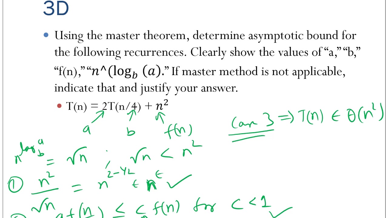Algorithmic Challenges: Asymptotic Complexity, Recurrences, and the Master Theorem