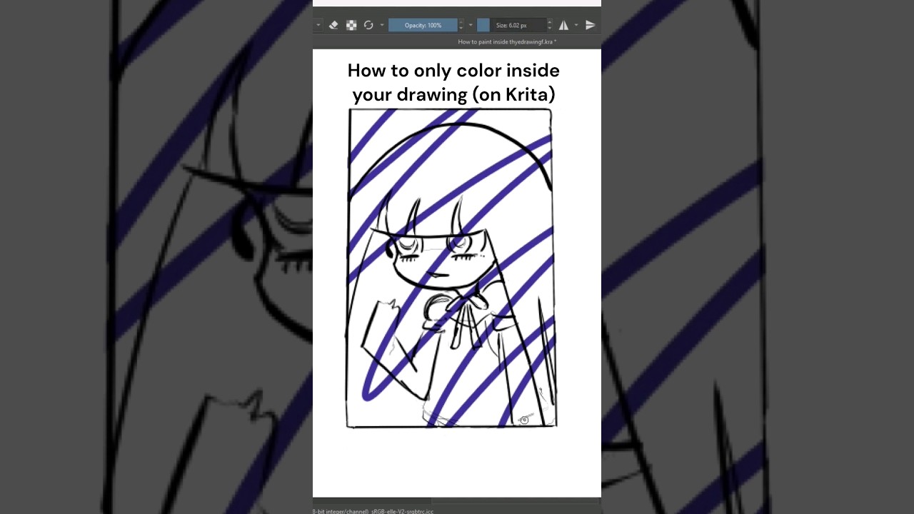 Krita Coloring Guide: Color Inside Your Drawing 🎨