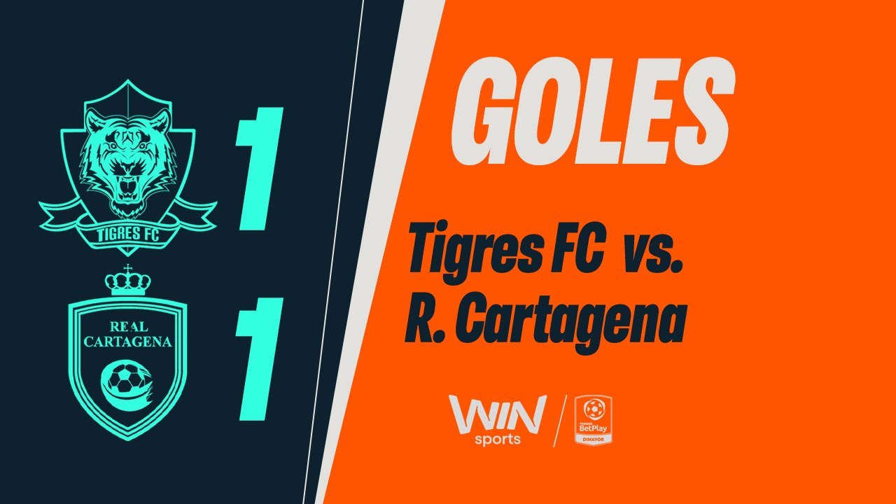 Tigres FC vs. Real Cartagena (goles) | Torneo BetPlay 2025-1 | Cuadrangulares - Fecha 5
