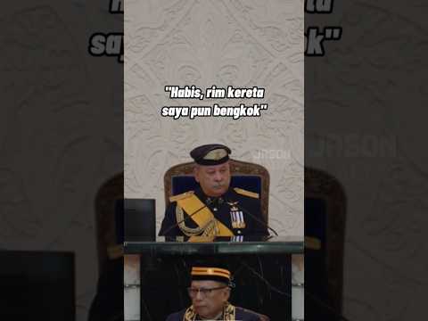 Habis, rim kereta saya pun bengkok - Sultan Johor #daulattuanku #sultamjohor #rimkereta #bengkok