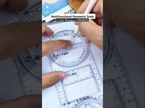 Multifunctional Geometric Scale | Mathematics Ruler | #shorts #geometry | Classicute Gifts