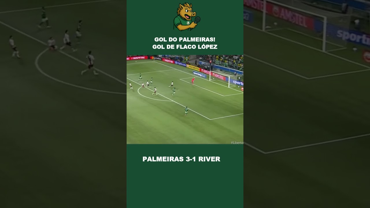 Gol de Flaco López garante vitória do Palmeiras contra River Plate! ⚽️