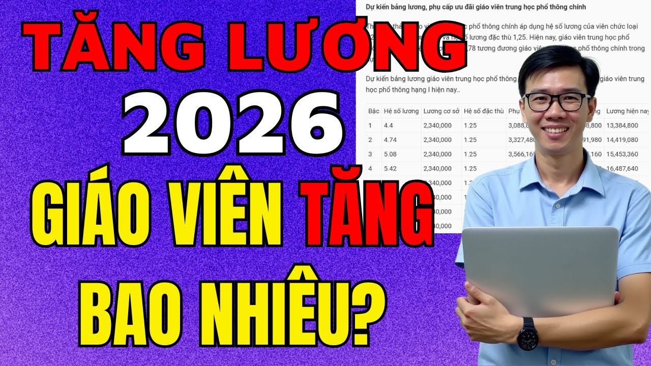 Chỉ Tiết Lộ: Những Thay Đổi Quan Trọng Trong Bảng Lương Giáo Viên Từ 1/1/2026 📢