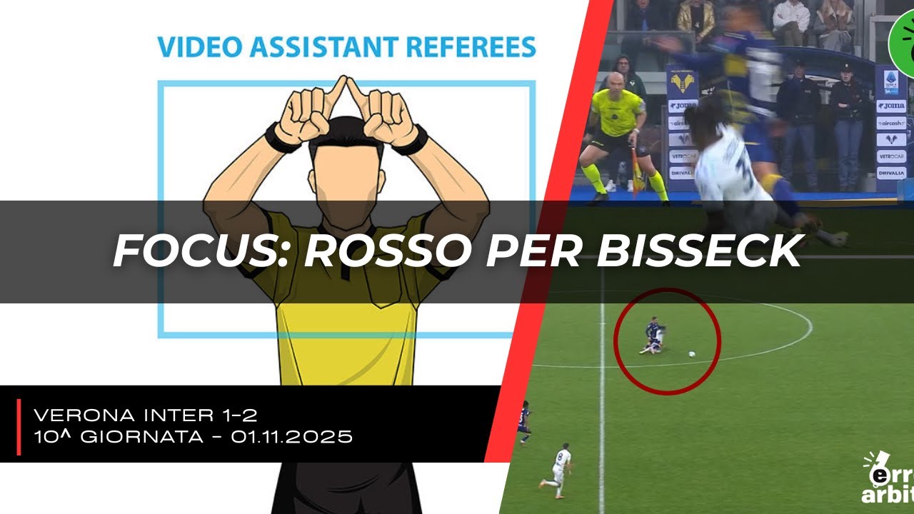 Verona Inter 1-2: Controversia sul mancato rosso a Bisseck e il VAR 🔍