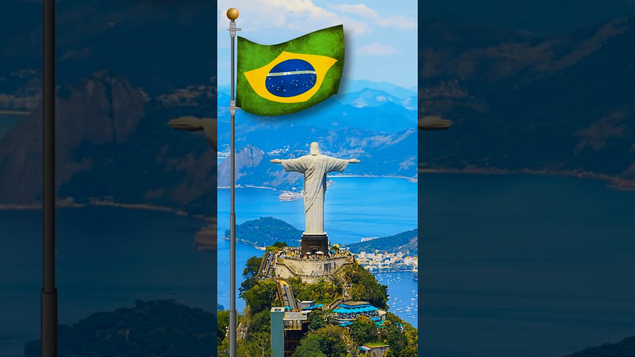 Brazil - Hino Nacional Brasileiro - 🇧🇷 #brazil #anthem #flag #history #christ #Redeemer