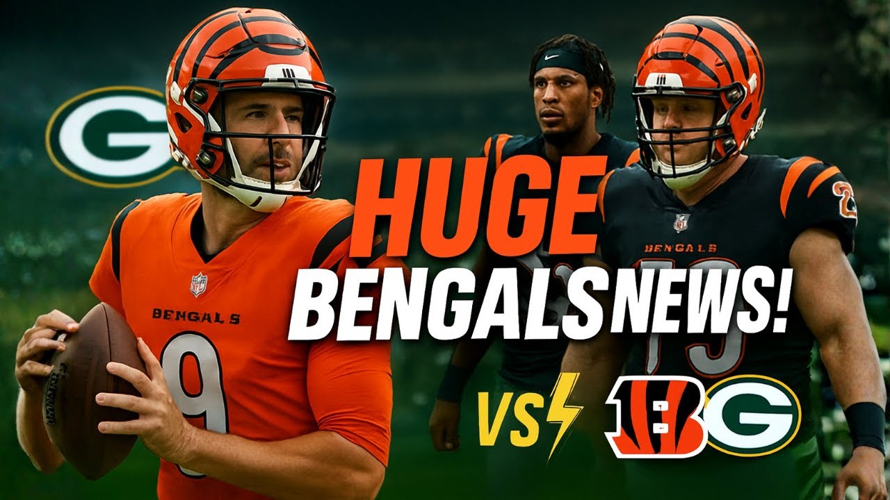 Bengals Receive Major Update Before Packers Game 🏈