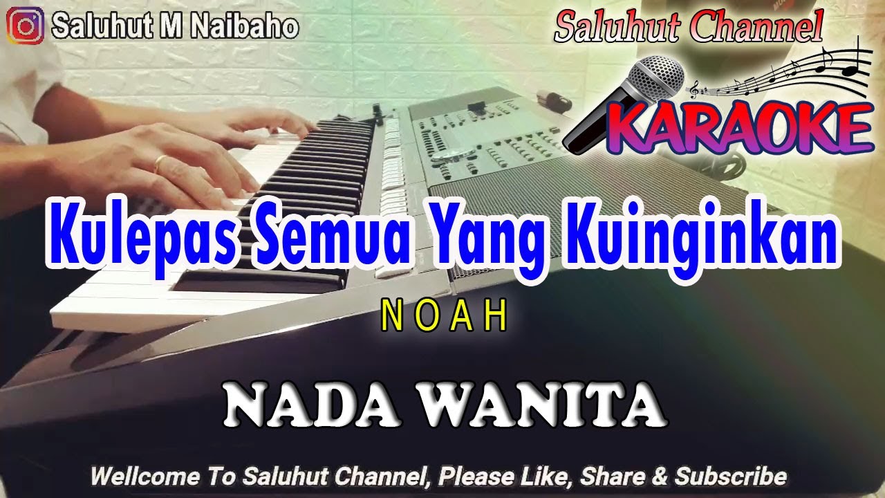 YANG TERDALAM Karaoke - Noah & Peterpan | Nada Wanita D=DO