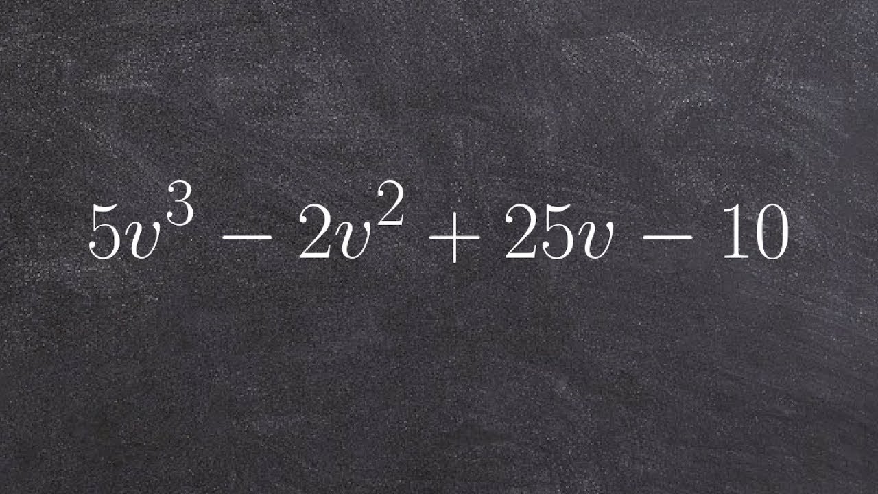 How to Factor Polynomials by Grouping