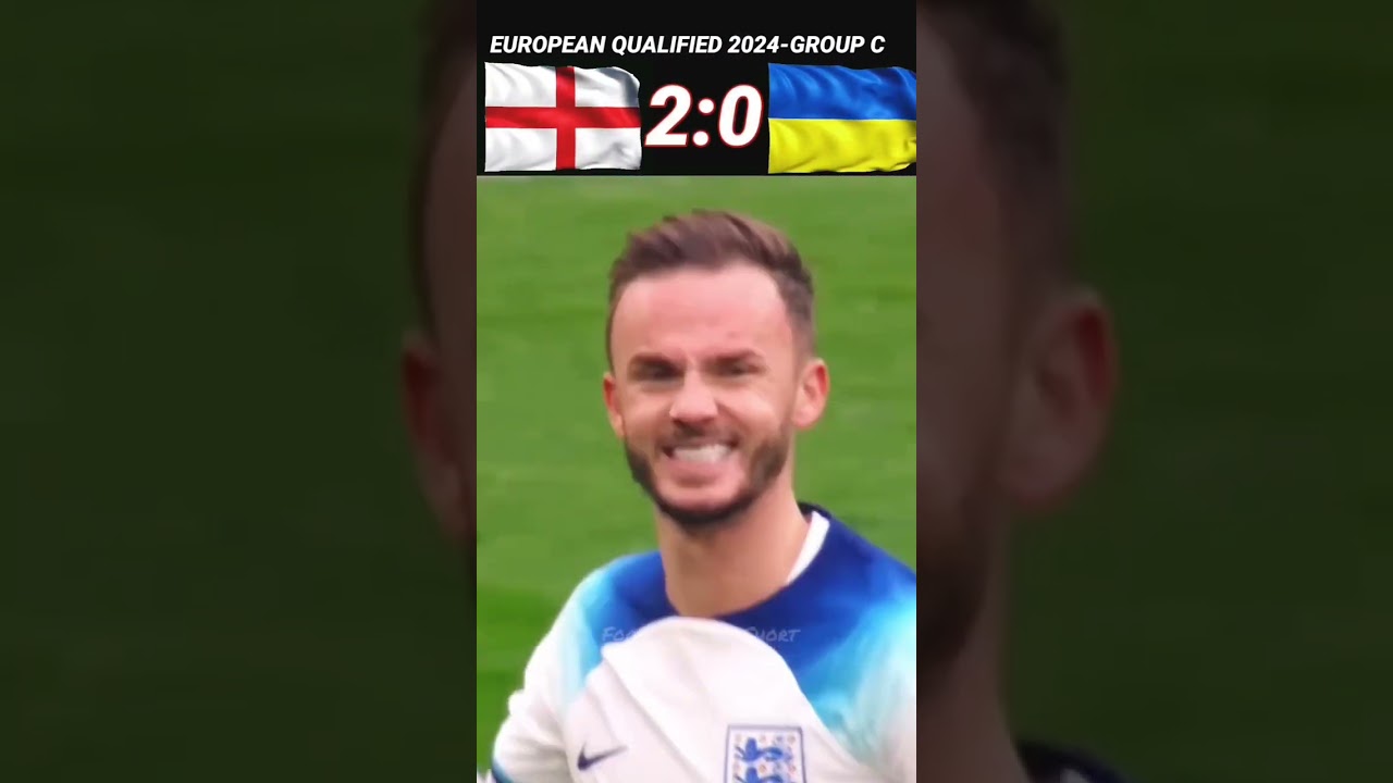 England Beats Ukraine 2-0 in Euro Qualifiers 🇬🇧