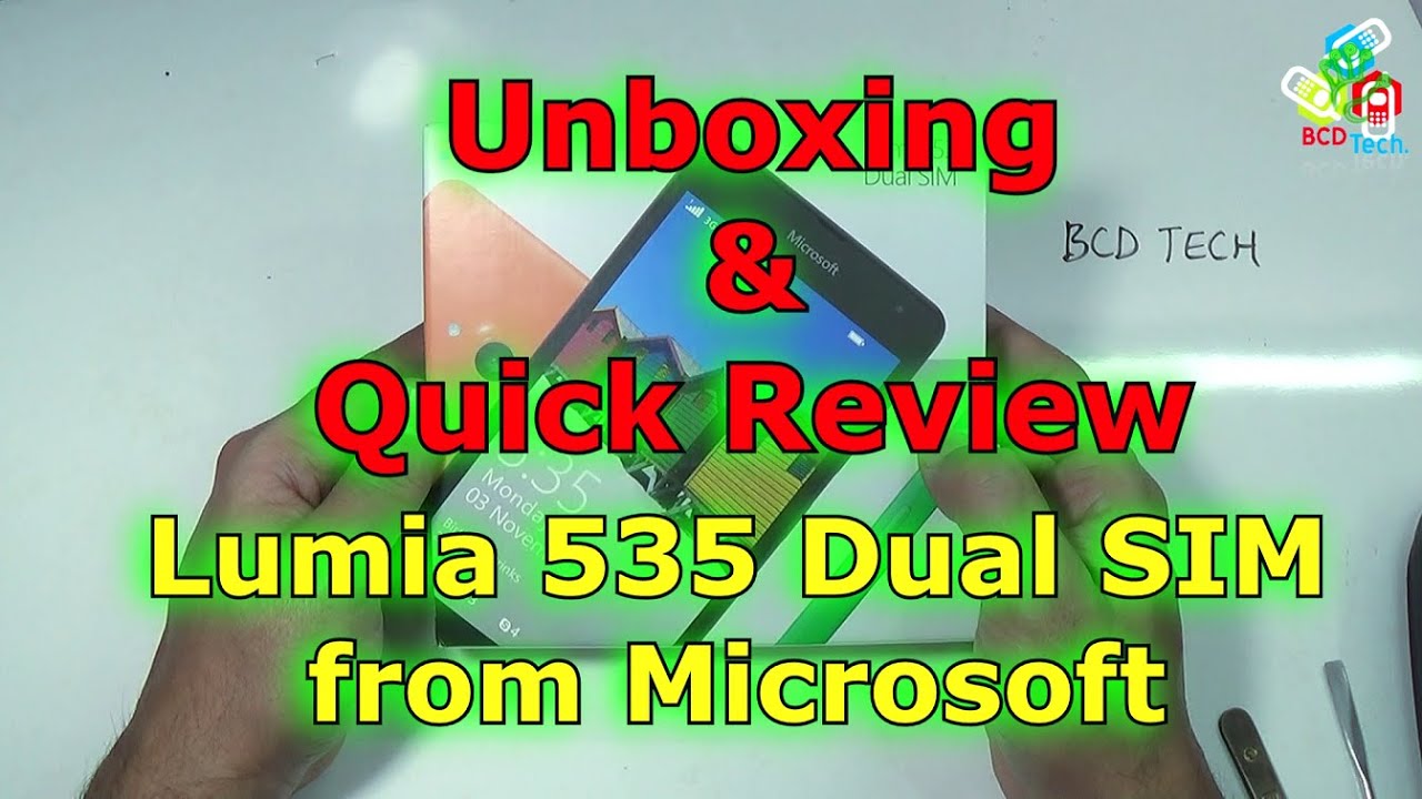 Lumia 535 Unboxing & Quick Review 📱