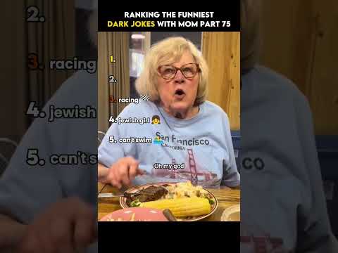 Ranking the Funniest Dark Jokes With Mom Part 75 ๐ณ๐ #shorts #funny #joke #darkhumor