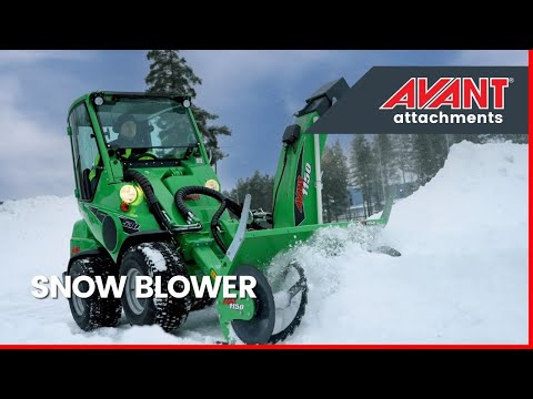 Avant attachments: Snow blower
