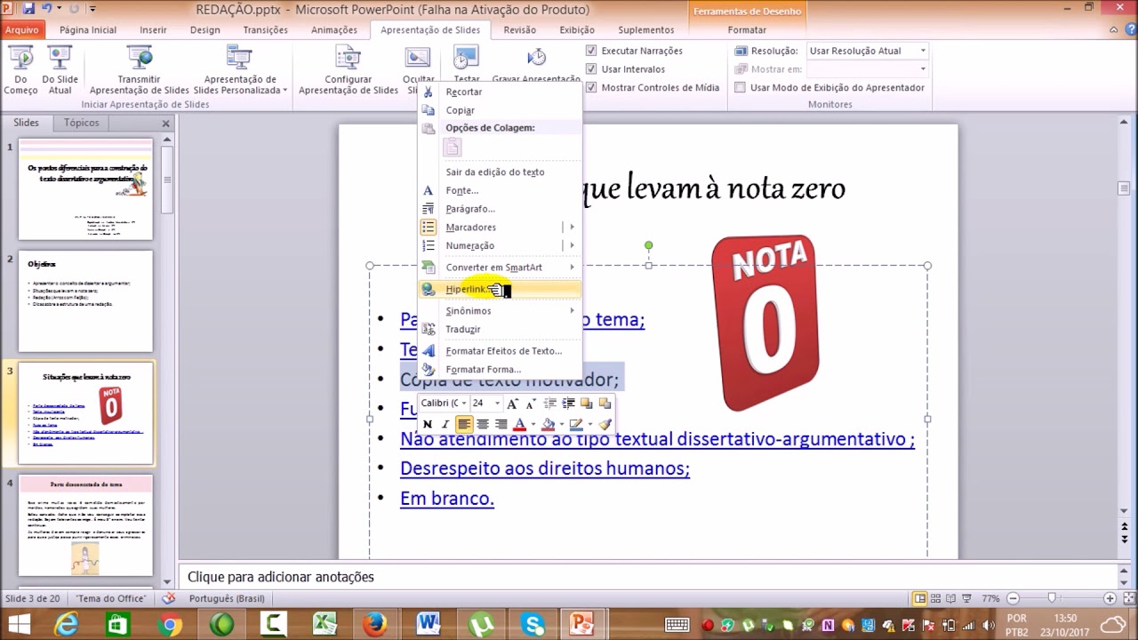 Como Criar Hiperlinks entre Slides 🔗