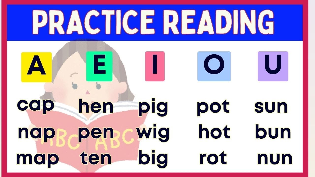 Let Your Child Practice Reading Short Sound Words -- Phonics -- Learn to Read