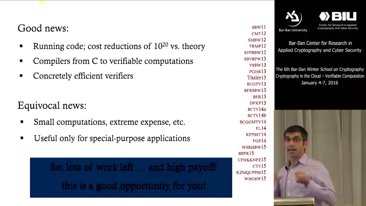 Join the 6th BIU Winter School on Cryptography: Verifiable Computation & Cloud Security ❄️