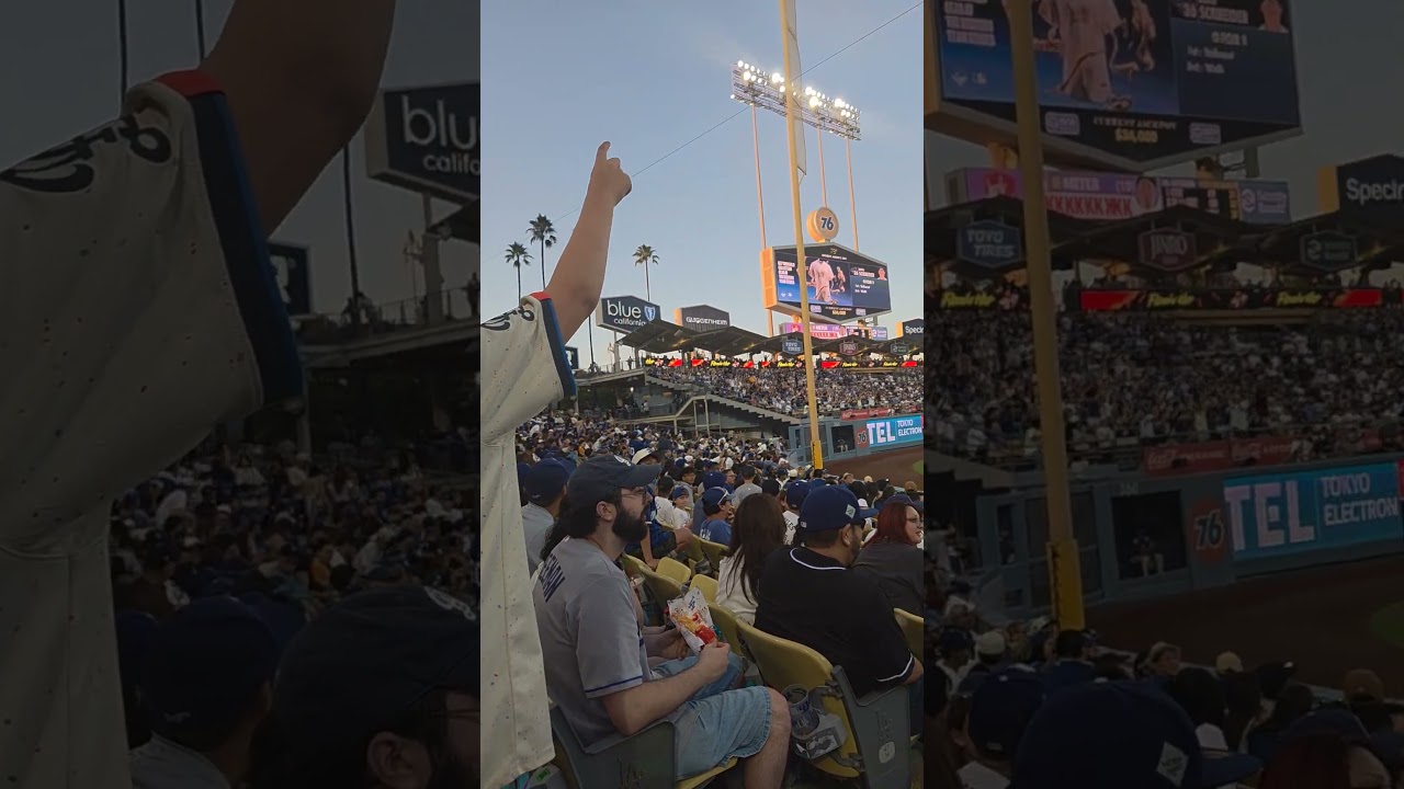 Catch the Excitement: Starting the Wave at Dodger Stadium! ⚾️