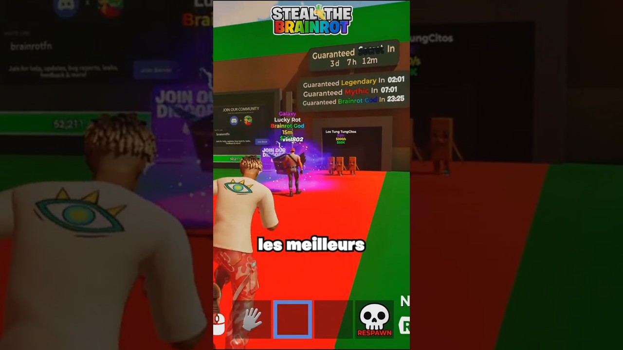 Top Codes pour la Map Fortnite Steal the Brainrot 🎮