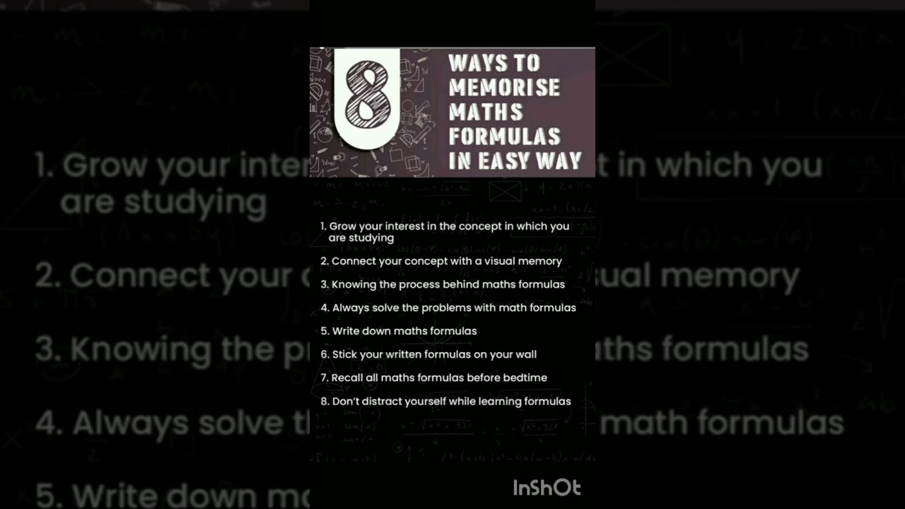 8 Effective Techniques to Memorize Math Formulas