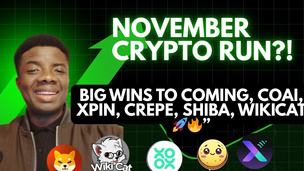 November Crypto Run: Top Altcoins to Watch - COAI, XPIN, CREPE, Shiba, WikiCAT