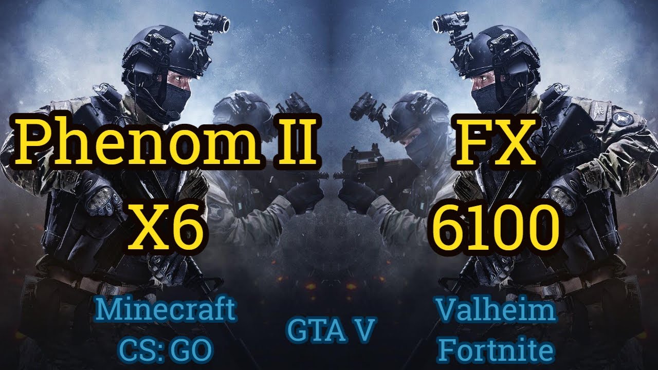 Phenom II X6 vs FX 6100 = 5 GAMES in 2021