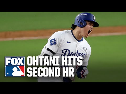 Dodgers' Shohei Ohtani hits MASSIVE game-tying HR vs. Blue Jays, his SECOND homer in Game 3 🤯