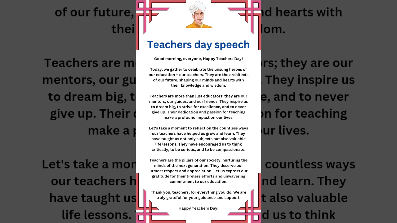 Inspirational Teachers' Day Speech: 10 Heartfelt Lines to Celebrate Educators 🎉
