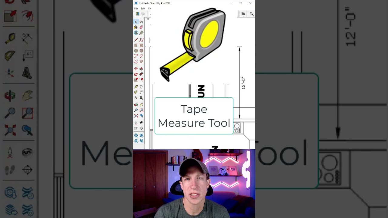 Scale SketchUp Models with Tape Measure Tool 📏