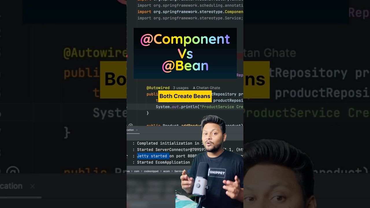 Component vs Bean in Spring Framework