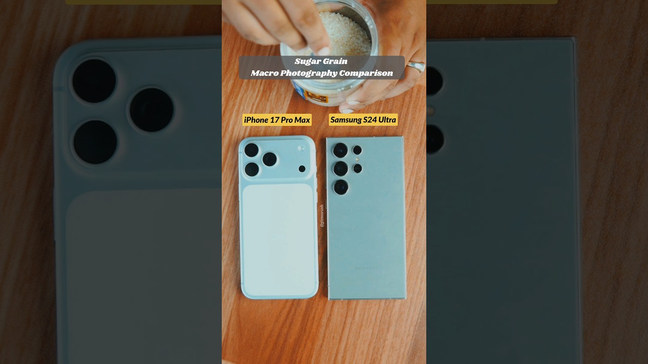 Samsung Galaxy S24 Ultra Vs iPhone 17 Pro Max Camera Macro Photo Test