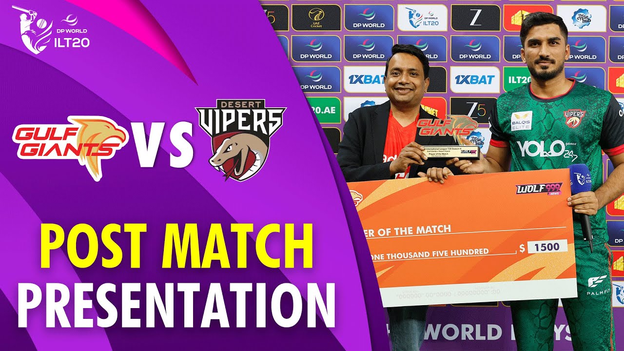 ILT20 Match 12: Desert Vipers vs Gulf Giants ๐