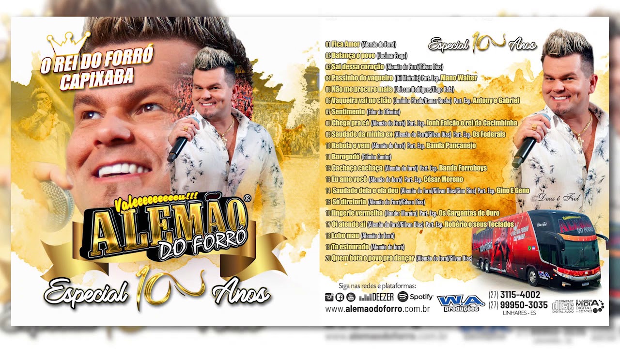 Alemão Do Forró - 10 Anos Especial (CD Completo) 🎶